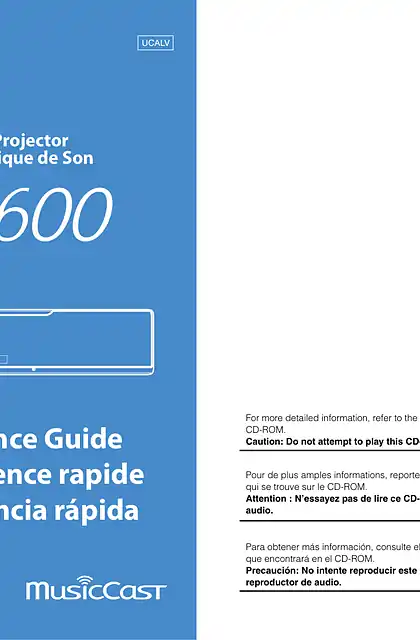 yamaha雅马哈YSP-5600 Quick Reference Guide